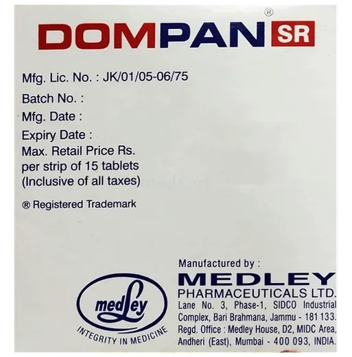 dompan sr tablet 15's